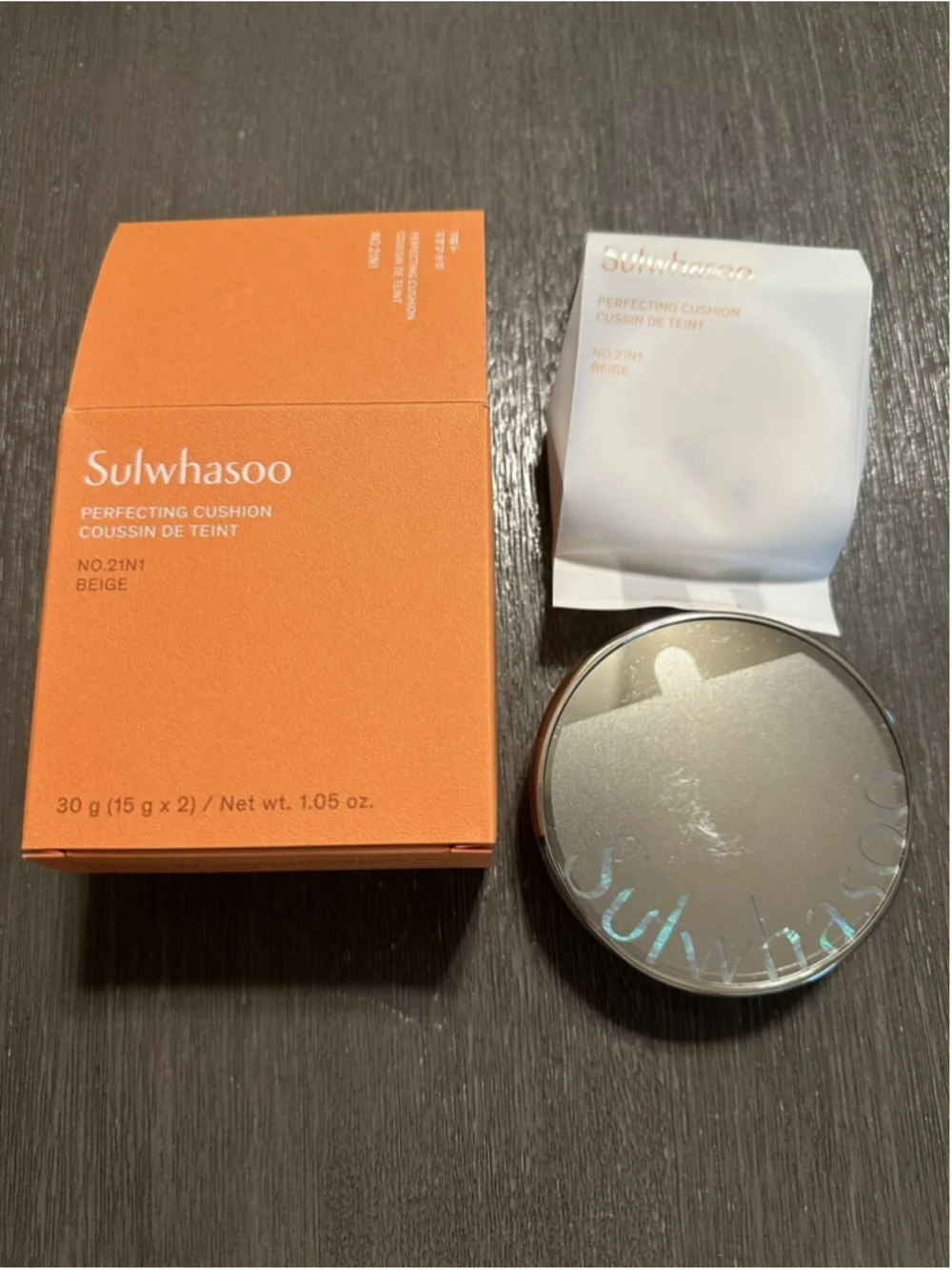 Sulwhasoo New Perfecting Cushion 15g+Refill 15g Matte&Natural, Shade 21N1